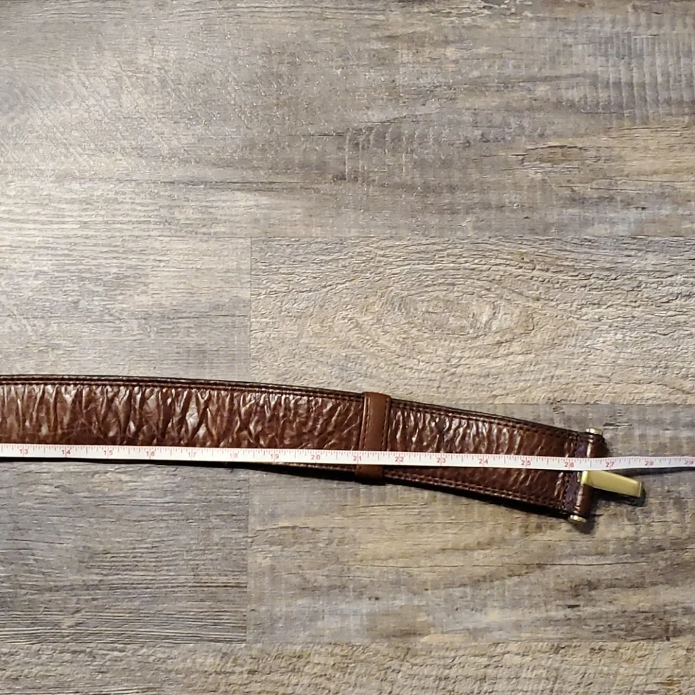 Vintage WCM New York brown genuine leather belt
